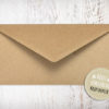 Briefumschlag Kraftpapier, für Hochzeitseinladungen, Hochzeitseinladungskarten, Dankeskarten, Danksagungskarten