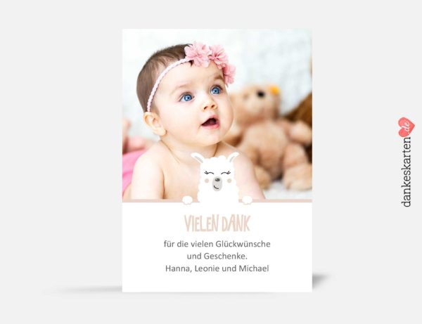 Geburtskarte Schäfchen – Bild 2