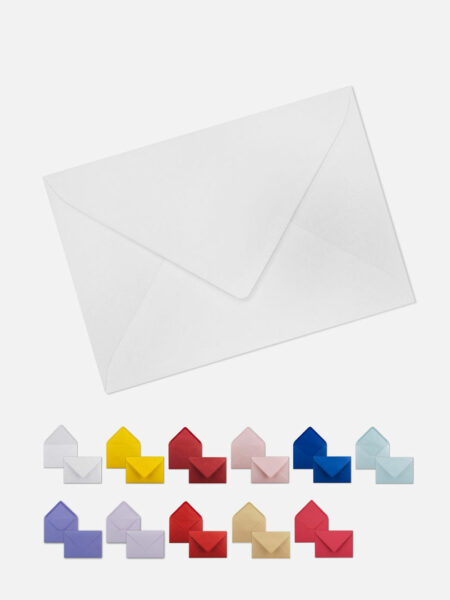 Briefumschläge farbig DIN C6 - dankeskarten.de